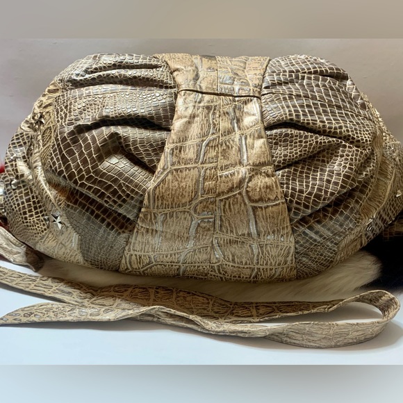 💎VIVA OF CALIFORNIA USA💎Snakeskin hobo,Large and beautiful bag.💎#VIVA - Picture 4 of 17